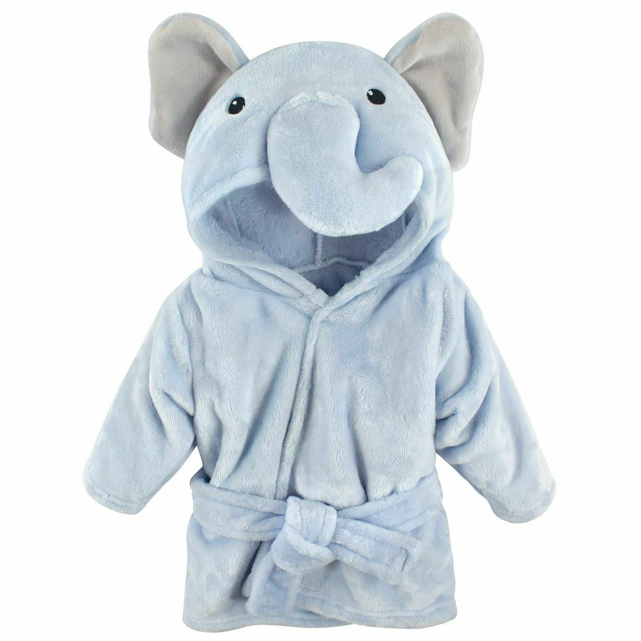 Hudson Baby Bathrobe, Blue Elephant