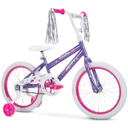 Huffy 18-Inch Sea Star Girls' Bike, Metallic Purple