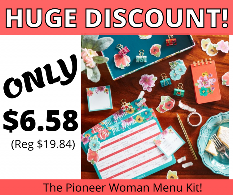 The Pioneer Woman Menu Planner Kit HUGE Discount!