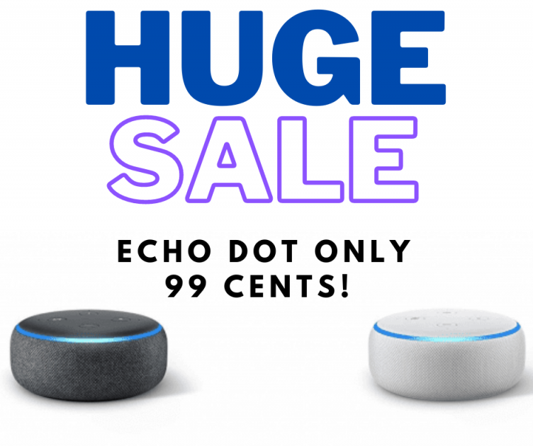 Echo Dot only $.99 PLUS Music Subscription for $7.99!!!!