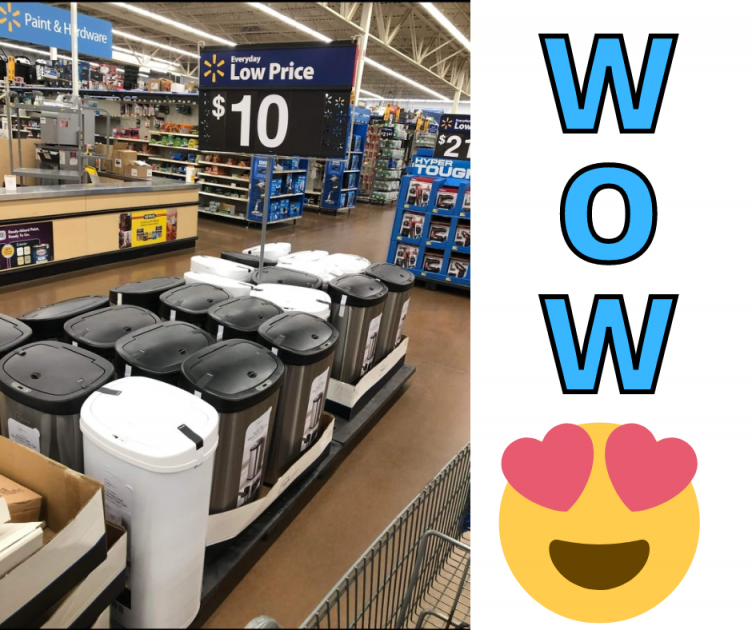 Motion Trash Cans Now Only $10 Walmart Clearance Item!