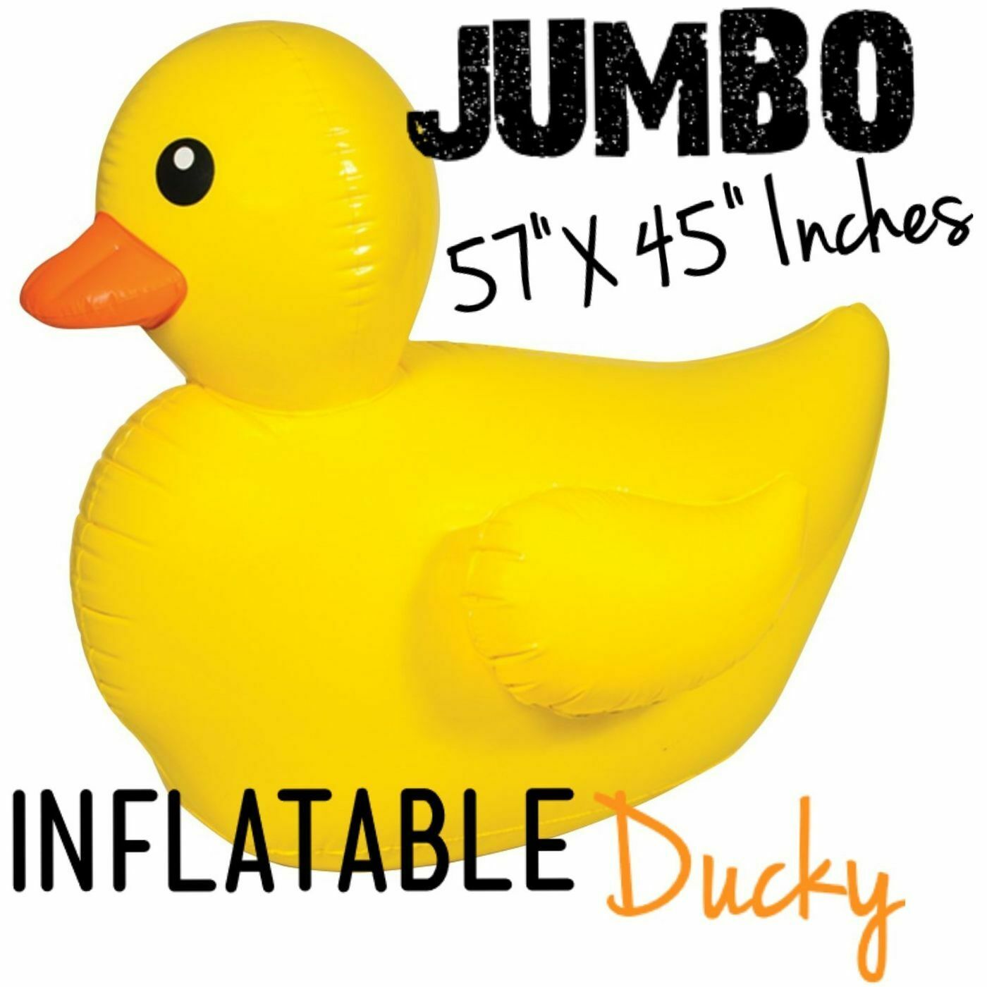 HUGE DUCKY Inflatable Float - Cute Rubber Duck Blow Up Pool Party Decoration Toy
