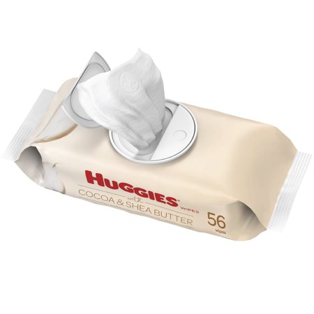 Huggies Cocoa & Shea Butter Baby Wipes, 1 Flip-Top Pack (56 Total Wipes)
