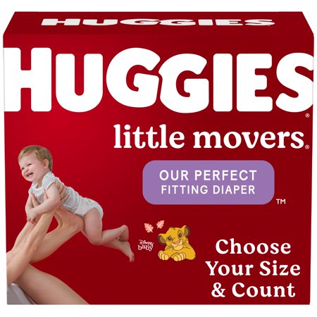Huggies Little Movers Baby Diapers, Size 5, 120 Ct