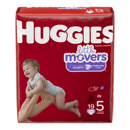 Huggies Little Movers Diapers Jumbo Pack, Size 5