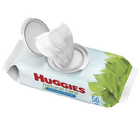 Huggies Natural Care Refreshing Baby Wipes, Scented, 1 Flip-Top Pack (56 Wipes Total)