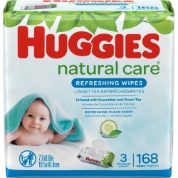 Huggies Natural Care Refreshing Baby Wipes, Scented - 168 ct