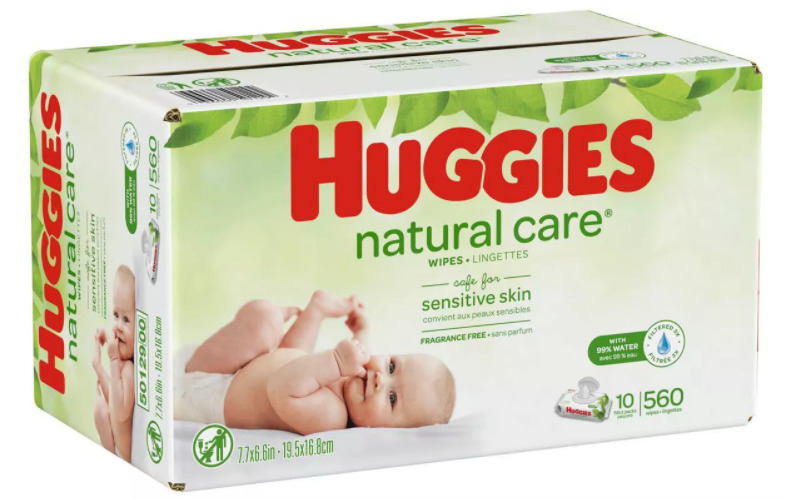 Huggies Natural Care Unscented Baby Wipes Fragrance Free 168, 288 528, 560 ct ✅
