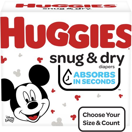 Huggies Snug & Dry Baby Diapers, Size 5, 76 Ct