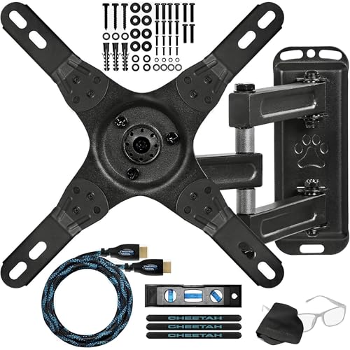 AMAZON Glitches and Price Mistakes Cheetah Alameb With Touch Adjust Full Motion Tv/Monitor Arm Wall Mount, For 12-49&Quot; Monitors, 12-55&Quot; Tvs, &Amp; Echo 15-21&Quot;, Up To 40Lbs, Vesa 200, 1.3&Quot; Profile, 15&Quot; Extension, Articulating, Tilt &Amp; Swivel