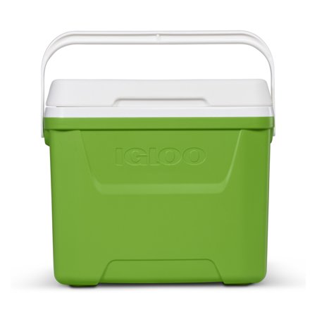 Igloo 28 qt. Hard Sided Ice Chest Cooler, Green and White