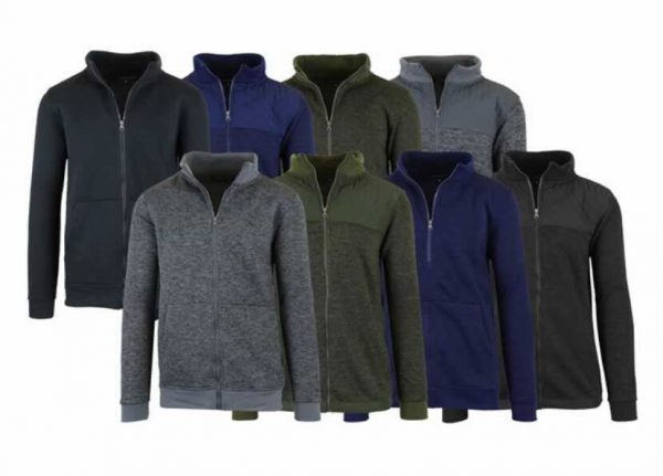 Marled Fleece Zip Sweater 3-Pack Only $25 on Woot (Was $269)