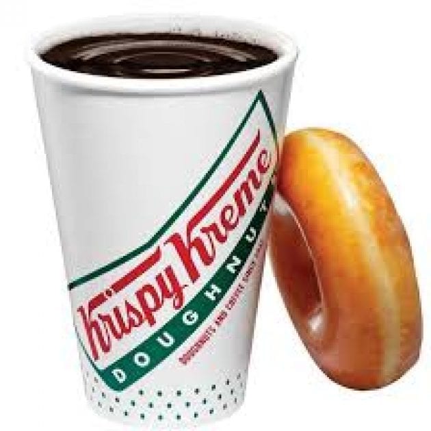 Krispy Kreme-  FREE Donut AND Coffee!