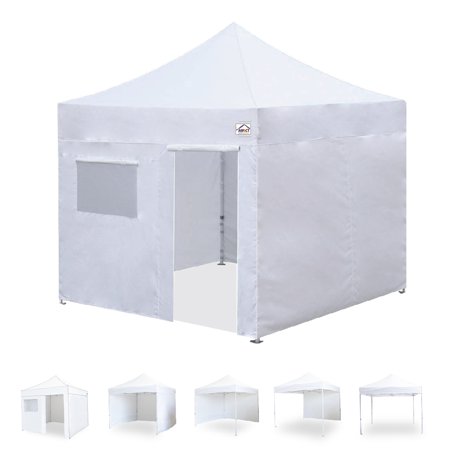Impact Canopy 10' x 10' Pop Up Canopy Tent with 4 Side Walls Outdoor Market Shelter