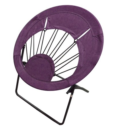 Impact Canopy Bungee Chair Folding Round Steel Frame, Purple