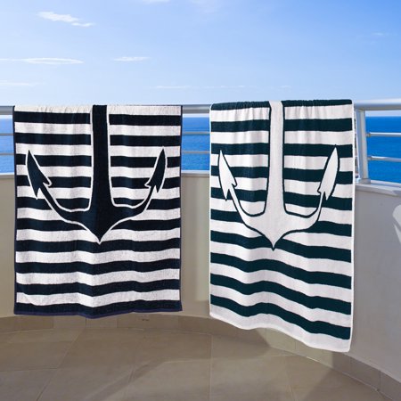 Impressions Stanes Egyptian Cotton Beach Towel Set (2 Piece)