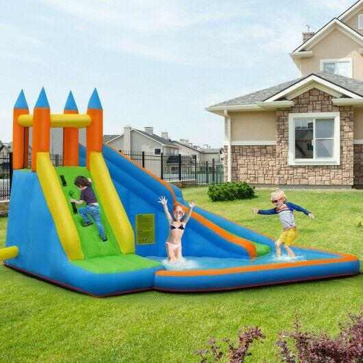 Inflatable Water Slide Jumper Mighty Bounce House Castle Moonwalk No Blower
