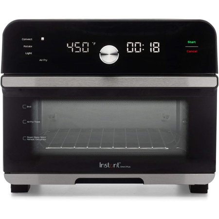 Instant Omni Plus Air Fryer, Rotisserie And Convection Oven, Dehydrat, Roast, Broil, Bake, Toast, Reheat, Pizza Oven, 18Liter, 1800W, Black And Stainless Steel
