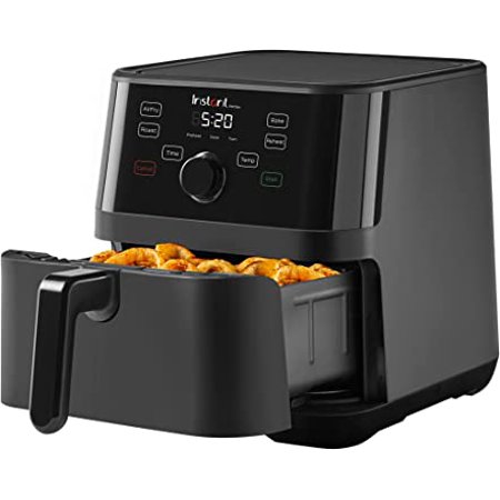 Instant Pot Vortex 5.7 Quart Air Fryer, Customizable Smart Cooking Programs, Digital Touchscreen and Non-Stick Air Fryer Basket, Black