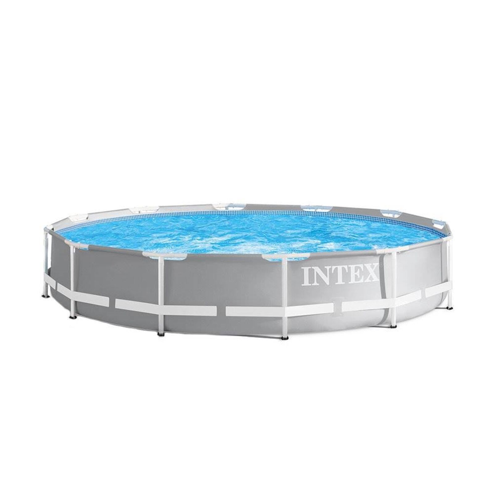 Intex 12ft x 30in Prism Frame Above Ground Round Swimming Pool (No Pump)