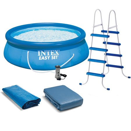 Intex 15' x 48" Easy Set Swimming Pool Kit w/ 1000 GPH GFCI Filter Pump 26167EH