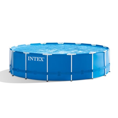Intex 15' x 48" Metal Frame Above Ground Pool with Filter Pump