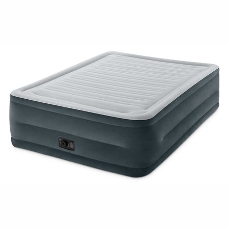 Intex Queen 22&Quot; Durabeam High Rise Airbed Mattress With Built-In Pump
