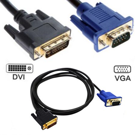 Inverlee Dual Link DVI-I DVI to VGA D-Sub Video Adapter Cable Converter Lead 1.5M