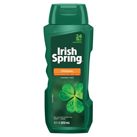 Irish Spring Original Men's Face & Body Wash, Moisturizing Body Wash - 18 fl oz.