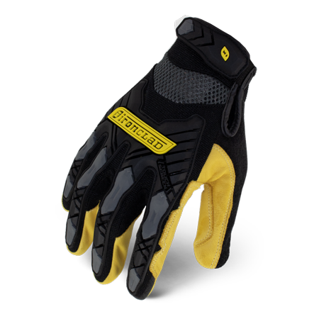 Ironclad Command Touch Screen Impact Work Gloves; Goatskin Leather