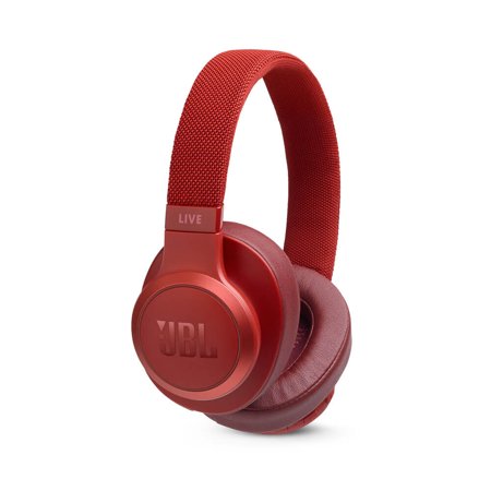 JBL Live 500BT On-Ear Wireless Headphones with Voice Assistant (Red)