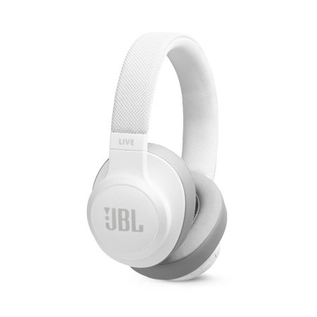 JBL Live 500BT On-Ear Wireless Headphones with Voice Assistant (White)