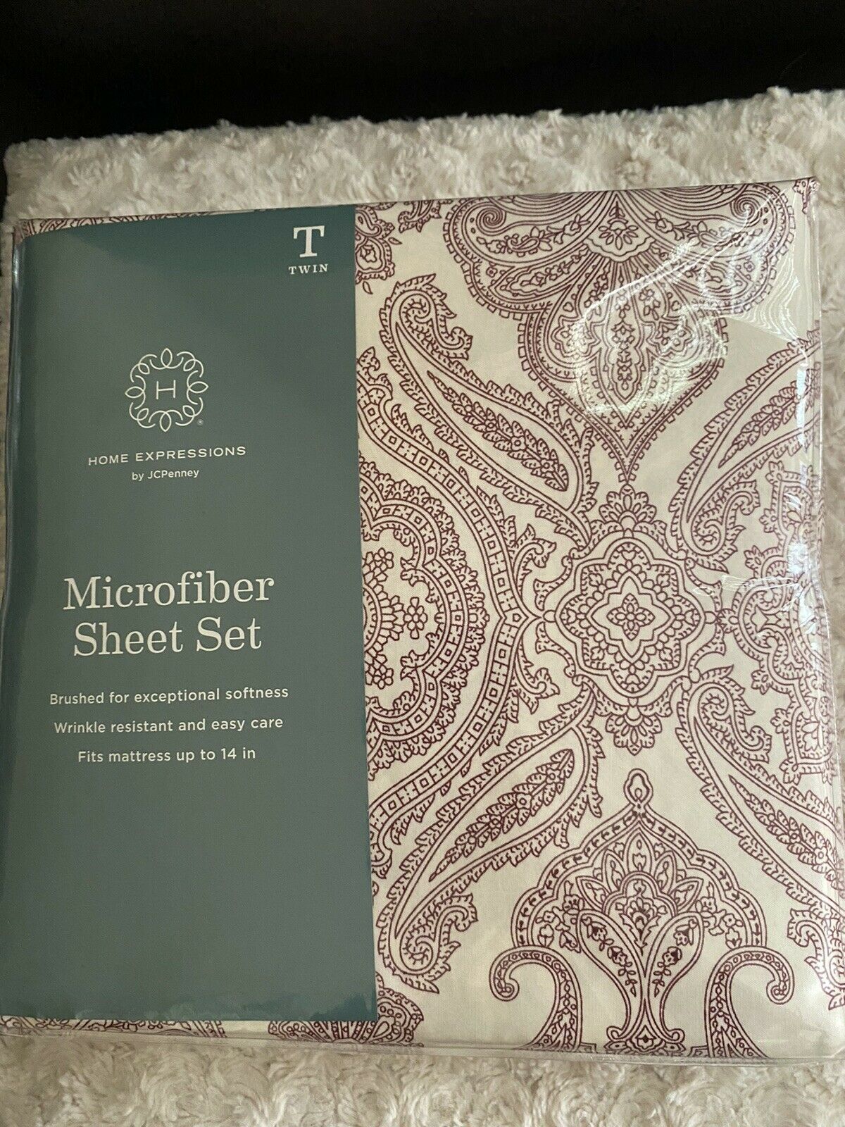 JC Penney Home Expressions Microfiber Twin Sheet Set NWT $30