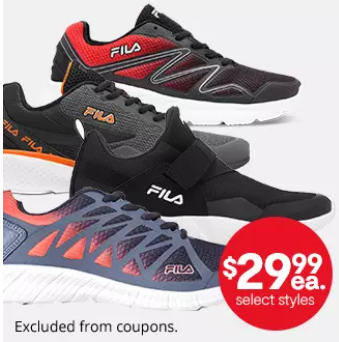 Mens and Womens Fila Sneakers JUST $30 at JcPenney!