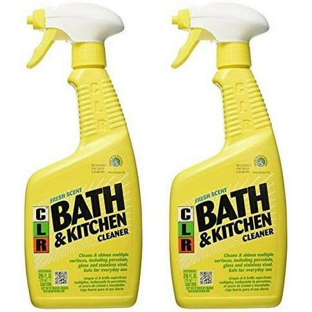 Jelmar Pb-Bk-2000 Clr Fresh Scent Bath And Kitchen Cleaner, 26 Oz Trigger Spray Bottle, 2pack