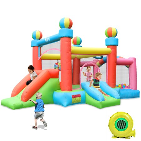 Jiekair Inflatable Bounce House Castle Jumper Bouncer with Blower ,Carrying Bag