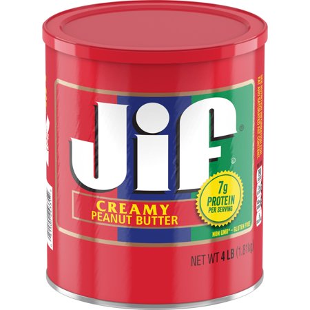 Jif Creamy Peanut Butter, 4-Pound Can