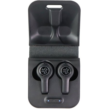 JLab JBuds Air Executive True Wireless Bluetooth Earbuds + Charging Case - Black (Refurbished)