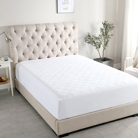 JML Fitted Mattress Pad Cover For Queen Bed -Quilted Mattress Protector 16"Deep Pocket