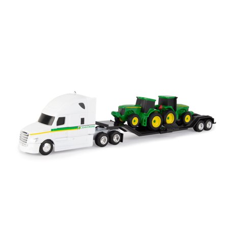 John Deere 1:64 Scale Semi Truck with Tractors - 1 Truck per order