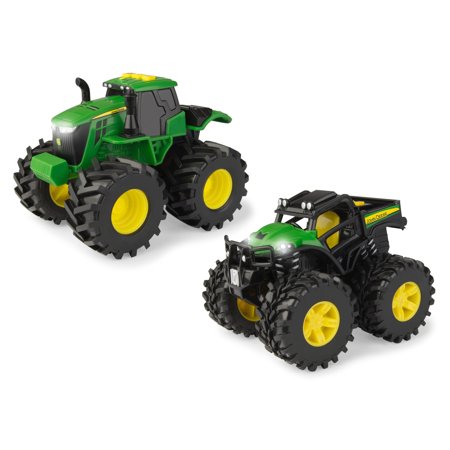 John Deere Monster Treads Lights and Sounds Tractor and Gator Gift Set