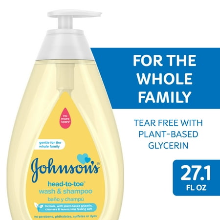 Johnson's Head-To-Toe Tear Free Baby Body Wash & Shampoo, 16.9 fl. oz - WALMART