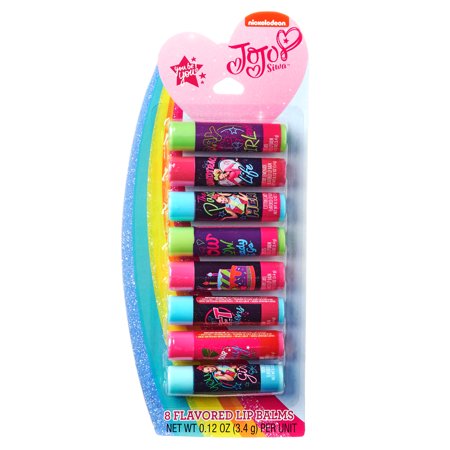 JoJo Siwa 8 Piece Sweet Candy Flavored Kids Lip Balm Set
