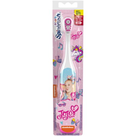 JoJo Siwa Arm & Hammer Kids Spinbrush, Soft, Electric Battery Toothbrush, 1 Count