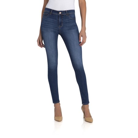 Jordache Women's Mid Rise Skinny Jean, Regular Inseam