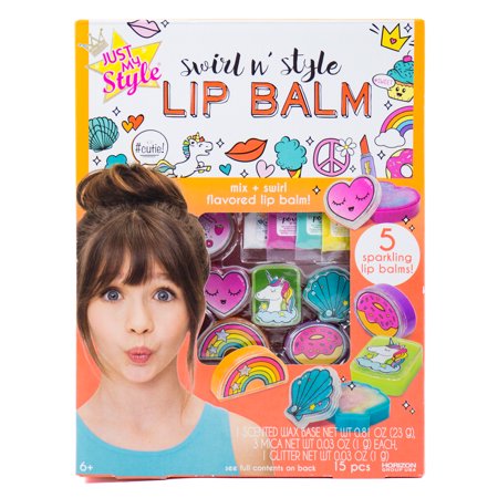 Just My Style D.I.Y. Swirl n' Style Lip Balm kit, Arts & Crafts, 6+
