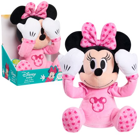 Just Play Disney Baby Peek-A-Boo Plush, Minnie Mouse, Kids Toys for Ages 09 month