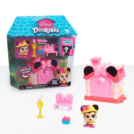Just Play Disney Doorables Mini Playset Minnie Mouse’s Garden Cottage, Preschool Ages 5 up