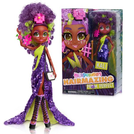 Just Play Hairdorables Hairmazing Kali Prom Perfect Fashion Doll and Accessories, Kids Toys for Ages 3 up