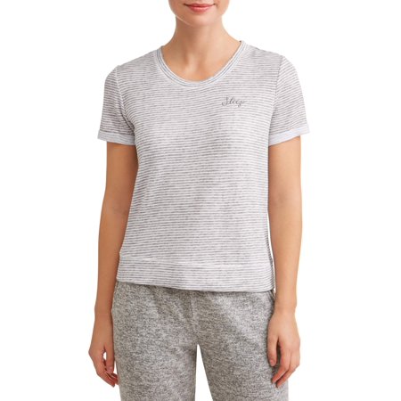 Jv Apparel Women'S And Women'S Plus Short Sleeve Sleep Top